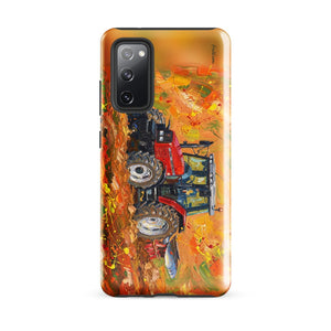 Furrow & Fields Tough case for Samsung® Glossy / Samsung Galaxy S20 FE Massey Ferguson 6255 Splash Art | Tough case for Samsung® Quality Farmers Merch