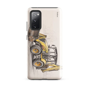Furrow & Fields Tough case for Samsung® Glossy / Samsung Galaxy S20 FE Terex 860 Elite Pencil Sketch | Tough case for Samsung® Quality Farmers Merch
