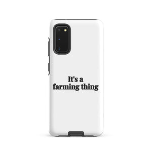 Furrow & Fields Tough case for Samsung® Glossy / Samsung Galaxy S20 It's A Farming Thing | Tough case for Samsung® Quality Farmers Merch