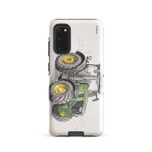 Furrow & Fields Tough case for Samsung® Glossy / Samsung Galaxy S20 John Deere 6R 250 Pencil Sketch | Tough case for Samsung® Quality Farmers Merch