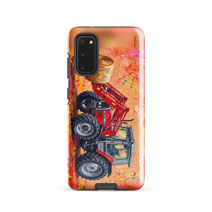 Furrow & Fields Tough case for Samsung® Glossy / Samsung Galaxy S20 Massey Ferguson 3070 Autotronic Splash Art | Tough case for Samsung® Quality Farmers Merch