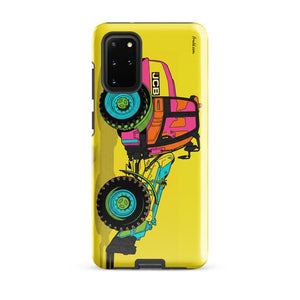Furrow & Fields Tough case for Samsung® Glossy / Samsung Galaxy S20 Plus JCB TM420 Pop Art | Tough case for Samsung® Quality Farmers Merch