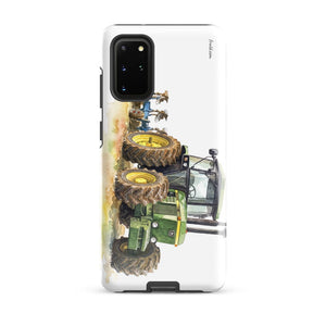Furrow & Fields Tough case for Samsung® Glossy / Samsung Galaxy S20 Plus John Deere 4350 Watercolor | Tough case for Samsung® Quality Farmers Merch