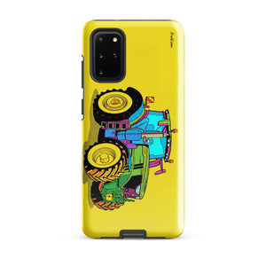 Furrow & Fields Tough case for Samsung® Glossy / Samsung Galaxy S20 Plus John Deere 6R 250 Pop Art | Tough case for Samsung® Quality Farmers Merch