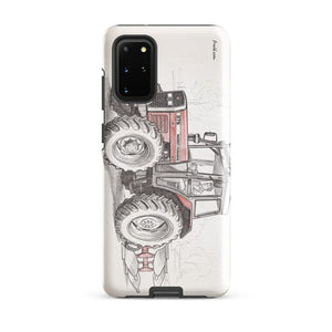 Furrow & Fields Tough case for Samsung® Glossy / Samsung Galaxy S20 Plus Massey Ferguson 375 Pencil Sketch | Tough case for Samsung® Quality Farmers Merch