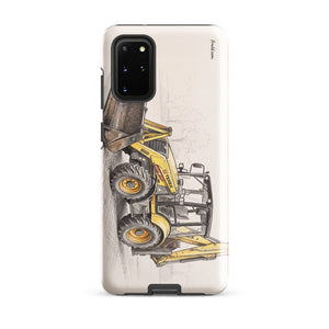 Furrow & Fields Tough case for Samsung® Glossy / Samsung Galaxy S20 Plus Terex 860 Elite Pencil Sketch | Tough case for Samsung® Quality Farmers Merch