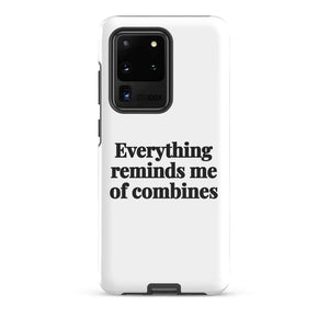 Furrow & Fields Tough case for Samsung® Glossy / Samsung Galaxy S20 Ultra Everything Reminds Me of Combines | Tough case for Samsung® Quality Farmers Merch