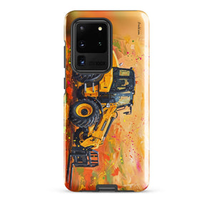 Furrow & Fields Tough case for Samsung® Glossy / Samsung Galaxy S20 Ultra JCB TM420 Splash Art | Tough case for Samsung® Quality Farmers Merch