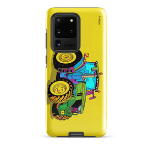 Furrow & Fields Tough case for Samsung® Glossy / Samsung Galaxy S20 Ultra John Deere 6R 250 Pop Art | Tough case for Samsung® Quality Farmers Merch