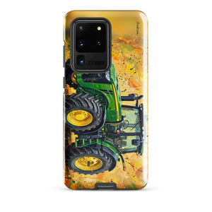Furrow & Fields Tough case for Samsung® Glossy / Samsung Galaxy S20 Ultra John Deere 8345R Splash Art | Tough case for Samsung® Quality Farmers Merch