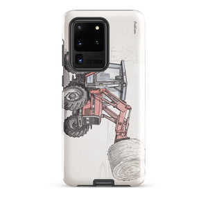 Furrow & Fields Tough case for Samsung® Glossy / Samsung Galaxy S20 Ultra Massey Ferguson 3070 Autotronic Pencil Sketch | Tough case for Samsung® Quality Farmers Merch