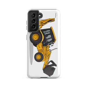 Furrow & Fields Tough case for Samsung® Glossy / Samsung Galaxy S21 FE JCB 3CX Sitemaster SRS | Tough case for Samsung® Quality Farmers Merch