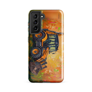 Furrow & Fields Tough case for Samsung® Glossy / Samsung Galaxy S21 FE Terex 860 Elite Splash Art | Tough case for Samsung® Quality Farmers Merch