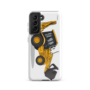 Furrow & Fields Tough case for Samsung® Glossy / Samsung Galaxy S21 JCB 3CX Sitemaster SRS | Tough case for Samsung® Quality Farmers Merch