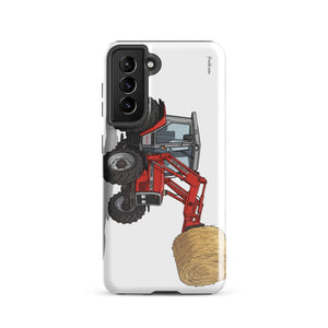 Furrow & Fields Tough case for Samsung® Glossy / Samsung Galaxy S21 Massey Ferguson 3070 Autotronic | Tough case for Samsung® Quality Farmers Merch
