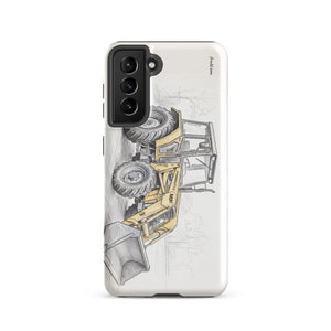 Furrow & Fields Tough case for Samsung® Glossy / Samsung Galaxy S21 Massey Ferguson 50E Pencil Sketch | Tough case for Samsung® Quality Farmers Merch