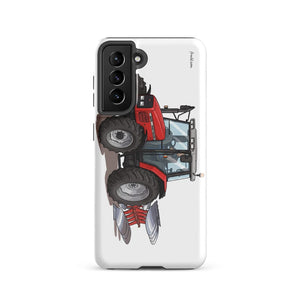 Furrow & Fields Tough case for Samsung® Glossy / Samsung Galaxy S21 Massey Ferguson 6255 | Tough case for Samsung® Quality Farmers Merch