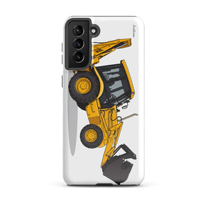 Furrow & Fields Tough case for Samsung® Glossy / Samsung Galaxy S21 Plus JCB 3CX Sitemaster SRS | Tough case for Samsung® Quality Farmers Merch
