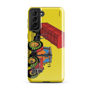 Furrow & Fields Tough case for Samsung® Glossy / Samsung Galaxy S21 Plus Massey Ferguson 6180 Pop Art | Tough case for Samsung® Quality Farmers Merch