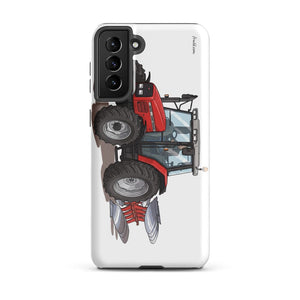 Furrow & Fields Tough case for Samsung® Glossy / Samsung Galaxy S21 Plus Massey Ferguson 6255 | Tough case for Samsung® Quality Farmers Merch