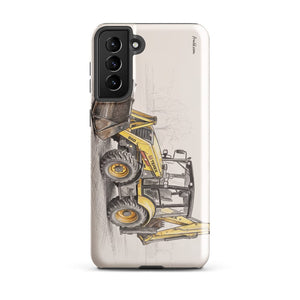 Furrow & Fields Tough case for Samsung® Glossy / Samsung Galaxy S21 Plus Terex 860 Elite Pencil Sketch | Tough case for Samsung® Quality Farmers Merch