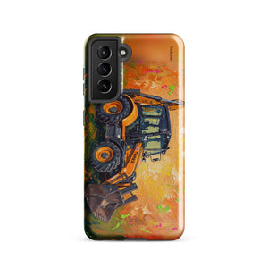 Furrow & Fields Tough case for Samsung® Glossy / Samsung Galaxy S21 Terex 860 Elite Splash Art | Tough case for Samsung® Quality Farmers Merch