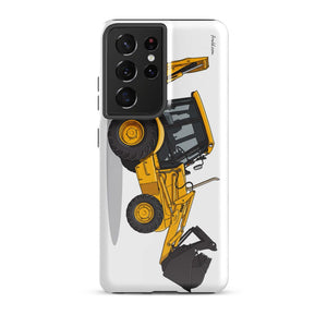 Furrow & Fields Tough case for Samsung® Glossy / Samsung Galaxy S21 Ultra JCB 3CX Sitemaster SRS | Tough case for Samsung® Quality Farmers Merch
