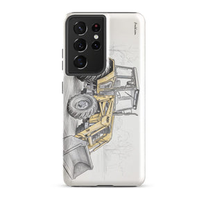Furrow & Fields Tough case for Samsung® Glossy / Samsung Galaxy S21 Ultra Massey Ferguson 50E Pencil Sketch | Tough case for Samsung® Quality Farmers Merch