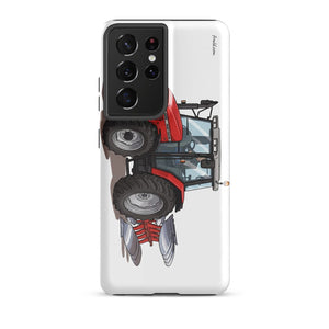 Furrow & Fields Tough case for Samsung® Glossy / Samsung Galaxy S21 Ultra Massey Ferguson 6255 | Tough case for Samsung® Quality Farmers Merch