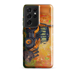 Furrow & Fields Tough case for Samsung® Glossy / Samsung Galaxy S21 Ultra Terex 860 Elite Splash Art | Tough case for Samsung® Quality Farmers Merch