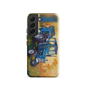 Furrow & Fields Tough case for Samsung® Glossy / Samsung Galaxy S22 Ford 7600 Splash Art | Tough case for Samsung® Quality Farmers Merch