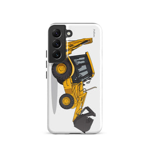 Furrow & Fields Tough case for Samsung® Glossy / Samsung Galaxy S22 JCB 3CX Sitemaster SRS | Tough case for Samsung® Quality Farmers Merch
