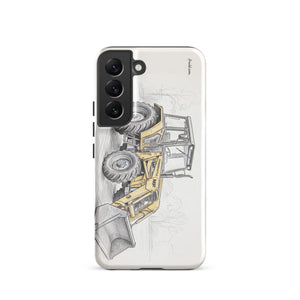 Furrow & Fields Tough case for Samsung® Glossy / Samsung Galaxy S22 Massey Ferguson 50E Pencil Sketch | Tough case for Samsung® Quality Farmers Merch