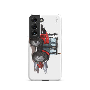 Furrow & Fields Tough case for Samsung® Glossy / Samsung Galaxy S22 Massey Ferguson 6255 | Tough case for Samsung® Quality Farmers Merch