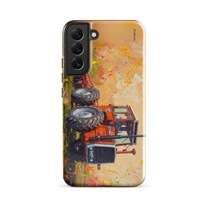 Furrow & Fields Tough case for Samsung® Glossy / Samsung Galaxy S22 Plus Massey Ferguson 1200 Splash Art | Tough case for Samsung® Quality Farmers Merch