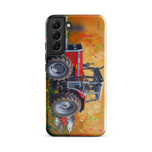 Furrow & Fields Tough case for Samsung® Glossy / Samsung Galaxy S22 Plus Massey Ferguson 375 Splash Art | Tough case for Samsung® Quality Farmers Merch