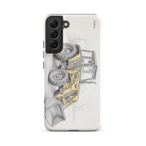 Furrow & Fields Tough case for Samsung® Glossy / Samsung Galaxy S22 Plus Massey Ferguson 50E Pencil Sketch | Tough case for Samsung® Quality Farmers Merch