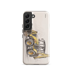 Furrow & Fields Tough case for Samsung® Glossy / Samsung Galaxy S22 Terex 860 Elite Pencil Sketch | Tough case for Samsung® Quality Farmers Merch
