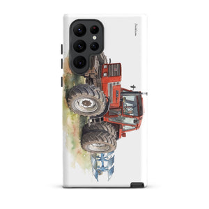 Furrow & Fields Tough case for Samsung® Glossy / Samsung Galaxy S22 Ultra Fiat 1880 Watercolor | Tough case for Samsung® Quality Farmers Merch