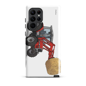 Furrow & Fields Tough case for Samsung® Glossy / Samsung Galaxy S22 Ultra Massey Ferguson 3070 Autotronic | Tough case for Samsung® Quality Farmers Merch