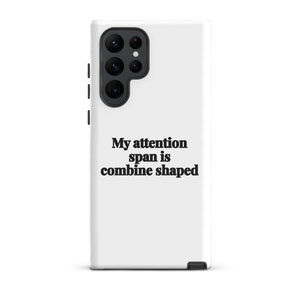 Furrow & Fields Tough case for Samsung® Glossy / Samsung Galaxy S22 Ultra My Attention Span Is Combine Shaped | Tough case for Samsung® Quality Farmers Merch