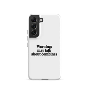 Furrow & Fields Tough case for Samsung® Glossy / Samsung Galaxy S22 Warning: May Talk About Combines | Tough case for Samsung® Quality Farmers Merch