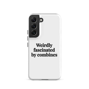 Furrow & Fields Tough case for Samsung® Glossy / Samsung Galaxy S22 Weirdly Fascinated by Combines | Tough case for Samsung® Quality Farmers Merch