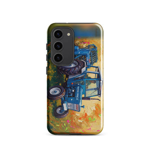 Furrow & Fields Tough case for Samsung® Glossy / Samsung Galaxy S23 Ford 7600 Splash Art | Tough case for Samsung® Quality Farmers Merch