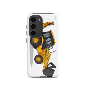 Furrow & Fields Tough case for Samsung® Glossy / Samsung Galaxy S23 JCB 3CX Sitemaster SRS | Tough case for Samsung® Quality Farmers Merch