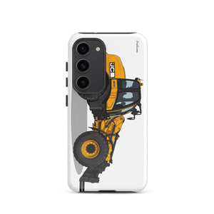 Furrow & Fields Tough case for Samsung® Glossy / Samsung Galaxy S23 JCB TM420 | Tough case for Samsung® Quality Farmers Merch