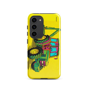 Furrow & Fields Tough case for Samsung® Glossy / Samsung Galaxy S23 John Deere 6910 with Hedge Cutter Pop Art | Tough case for Samsung® Quality Farmers Merch