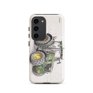 Furrow & Fields Tough case for Samsung® Glossy / Samsung Galaxy S23 John Deere 6R 250 Pencil Sketch | Tough case for Samsung® Quality Farmers Merch
