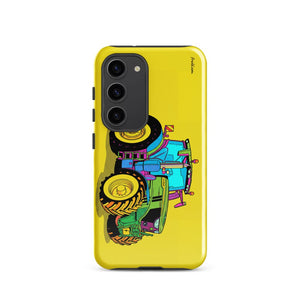 Furrow & Fields Tough case for Samsung® Glossy / Samsung Galaxy S23 John Deere 6R 250 Pop Art | Tough case for Samsung® Quality Farmers Merch
