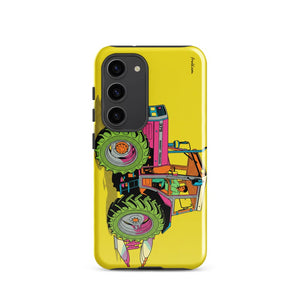 Furrow & Fields Tough case for Samsung® Glossy / Samsung Galaxy S23 Massey Ferguson 375 Pop Art | Tough case for Samsung® Quality Farmers Merch
